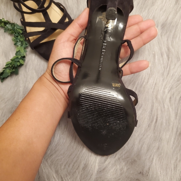 BCBGeneration Black Platform Ankle Strap Heel - Picture 4 of 8